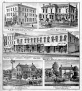 S. Shilling, Dr. H.W. Bowman, Guy Plumb Residence, Davis Block, S.C. Swineford, DeKalb County 1880